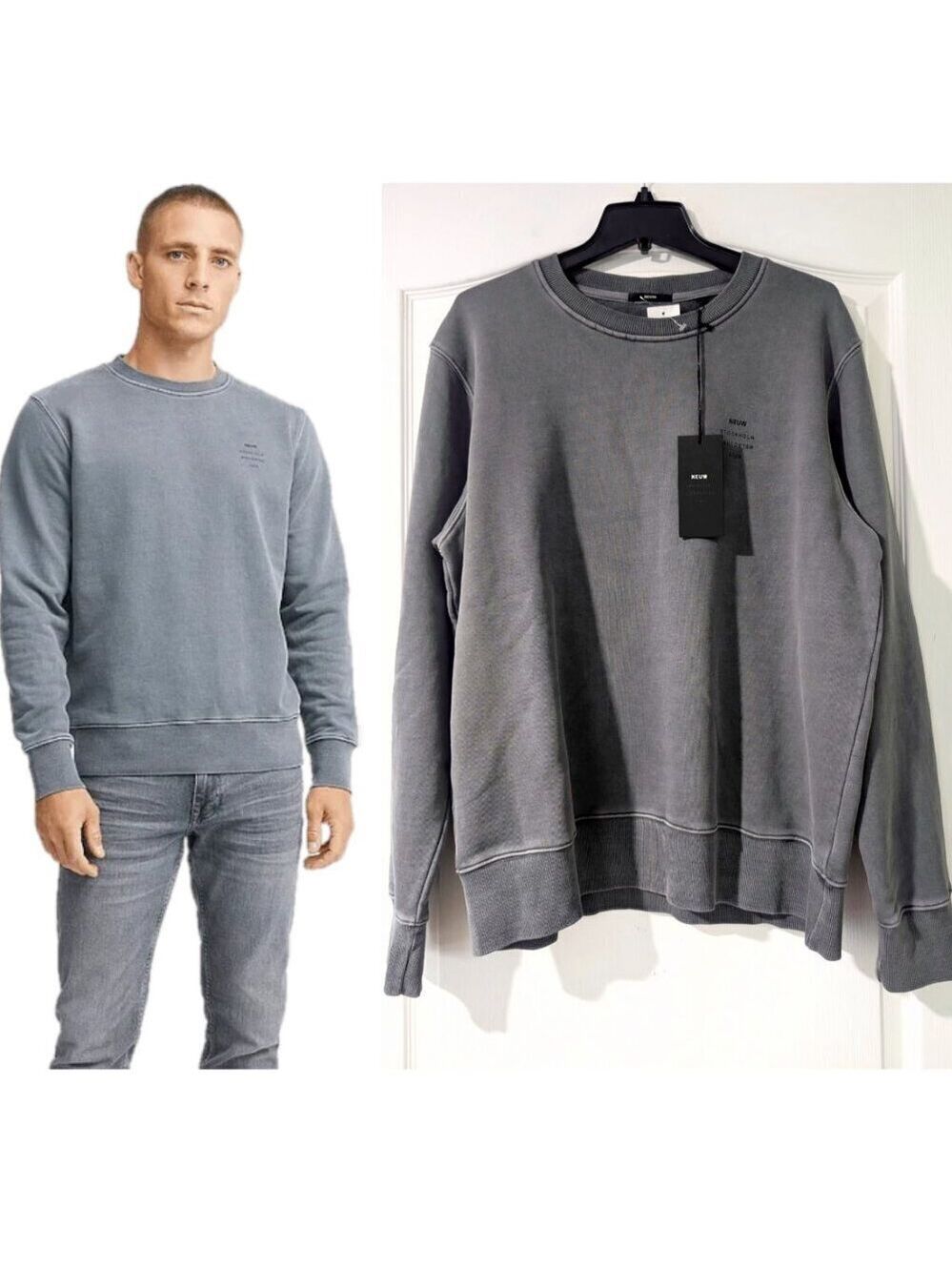 NWT NEUW | Neuw Graphic Logo Crew in Graphite